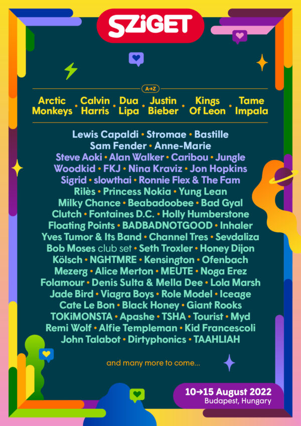 Sziget 2022 – Announcements